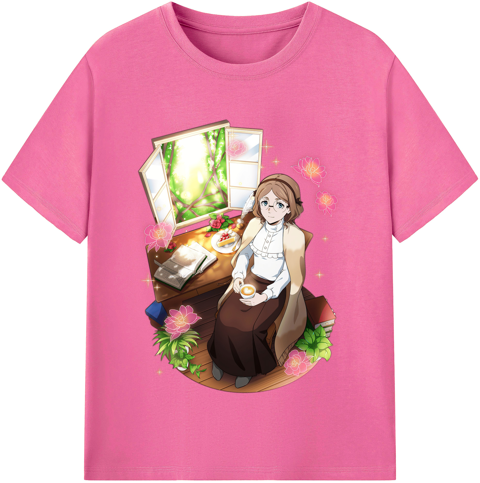 （画像用） 文豪ストレイドッグス Bungo Stray Dogs レディースカジュアルプリントTシャツ（綿100％）
